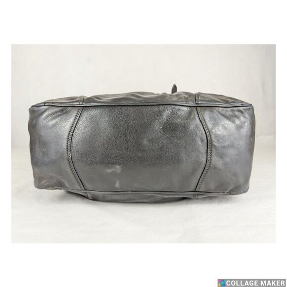 Authentic PRADA Black Leather Vitello Soft Handle Bag Handbag Made in Italy - Picture 7 of 12